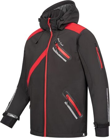 Чоловіча куртка-софтшелл Rock Creek Outdoor H-127, водонепроникна вітрівка для активного відпочинку, чорна, розмір 3XL