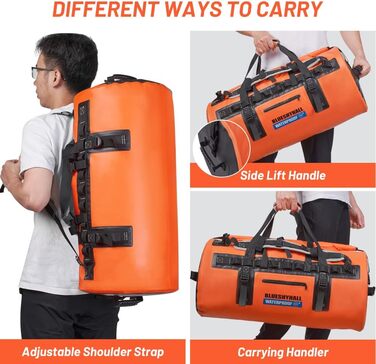 Водонепроникний мішок Blueshyhall Dry Bag 30L (60L) - рюкзак, ролтоп, для каякінгу, кемпінгу, риболовлі, плавання, серфінгу, сплавів