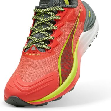 Жіночі бігові кросівки PUMA Electrify Nitro 3 Tr WNS для бігу по дорогах (37 EU, Active Red Mineral Gray Lime Pow)
