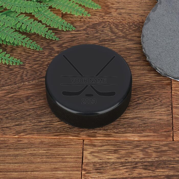 Персоналізована хокейна шайба з гравіюванням імені