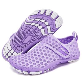 Racqua дитячі шкарпетки-тапочки для плавання та басейну, дихаючі, розмір 28-37, фіолетовий
