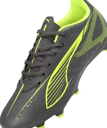 Дитячі футбольні бутси PUMA Ultra 5 Play FG/AG Jr – 38 EU, Matte Aged Silver Yellow Alert