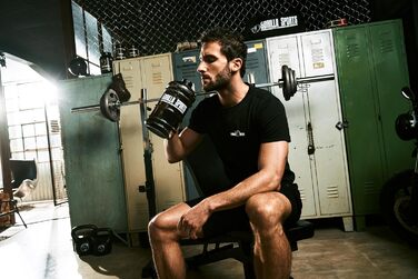Олімпійські диски для штанги GORILLA SPORTS, 1,25-20 кг, чавунні, Tri-Grip, 50 мм, сріблясті