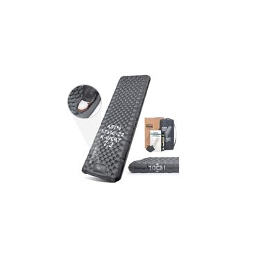 Килимок для кемпінгу HIKENTURE R-Wert 7.3 з ножною помпою, 10 см товщини, 210x64 см, 4 пори року, для туризму та наметів