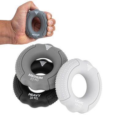 Набір для тренування сили рук GORNATION Griffkraft - 3 рівні, для підсилення сили зап'ястя та рук, портативні ручки для калістеніки та фітнесу