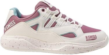 Жіноче кросівки K-Swiss Tura Team для падел-тенісу, 41 EU, білий, лілак, пастельно-бірюзовий