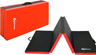 Складаний гімнастичний мат EYEPOWER 8 см, 200x100 см – м'який мат для дому, акробатики, йоги, спорту, дітей, з підвищеним захистом від падінь, для використання в приміщенні та на вулиці