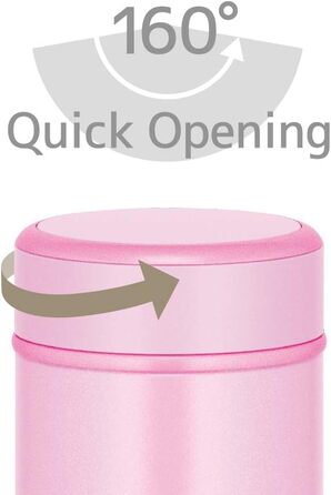 Термос-пляшка Thermos JOG-250 LP, вакуумна, 250 мл, світло-рожева