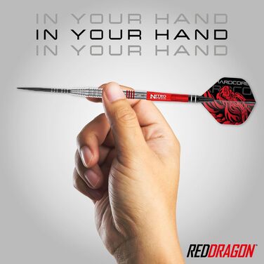 Преміум набір дротиків з вольфраму Red Dragon Jonny Clayton Original 2.0, 24 г, з оперенням і хвостовиками