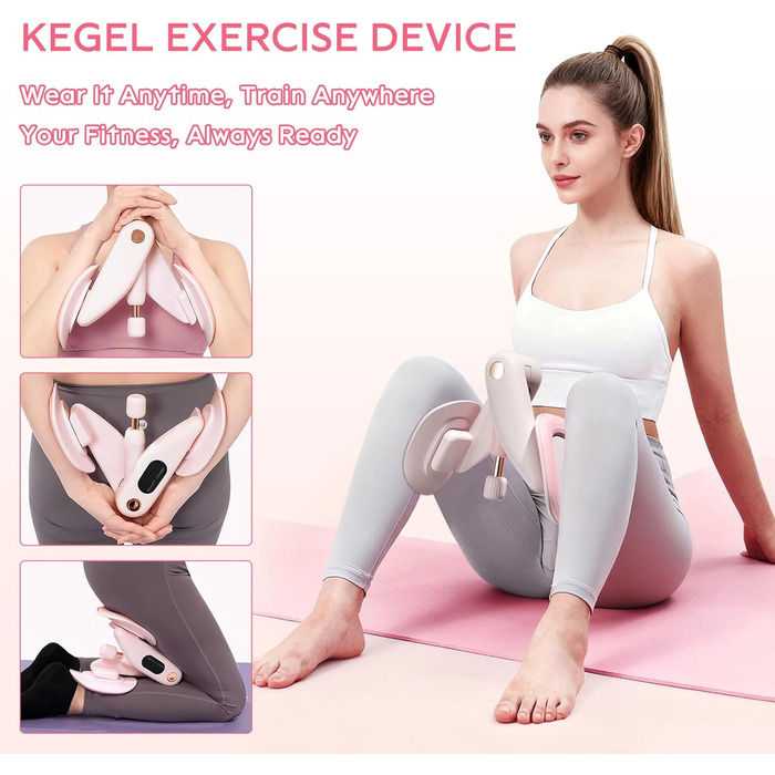 Тренер для впрас для тазового дна для жінок, обладнання для тренування тазового дна, тренажер для тазового дна, безпечне обертання на 360°, плавне регулювання ваги 7-16 кг, обладнання для фітнесу вдома, зелений без лічильника (рожевий без лічильника)