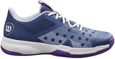 Тенісне взуття Wilson Hurakn Team для жінок (40 1/3 EU, Deep Cobalt White Royal Lilac)