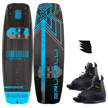 Вейкборд BRUNELLI Carbon 145 см з кріпленнями Maze - комплект для вейкбордингу