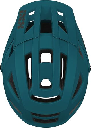 Велошолом IXS Trigger AM Petrol SM (54-58 см), для гірського велосипеда, захисний, вентиляція, синьо-зелений