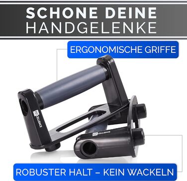 Складне дошка для віджимань 12-в-1 з планом тренувань - Преміум якість [Розроблено в Німеччині] з інструкцією для тренувань
