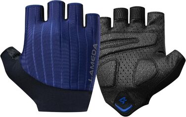 Велосипедні рукавички Ameda: тонкі літні, дихаючі, з нековзким покриттям для шосейних та гірських велосипедів. Для чоловіків та жінок, зелені (M, Синій)