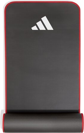 Фітнес-килимок для тренувань adidas, товщина 10 мм, 183x61 см, з ременем для перенесення, червоний