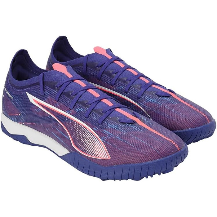 Кросівки футбольні PUMA Ultra 5 Match TT для дитячого футболу, 39 EU, Lapis Lazuli/Puma White/Sunset Glow