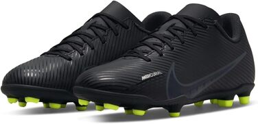 Дитячі футбольні бутси Nike Mercurial Vapor 15 Club FG/MG, 38 EU, чорний/сірий/білий/жовтий