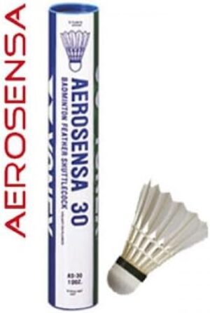Волан для бадмінтону YONEX AeroSensa-20 Goose Feather (12 шт.) - Швидкий, Червоний