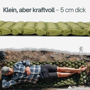 Isomatte TRINORDIC 550g Ultraleicht: Легкий килимок для кемпінгу та походів