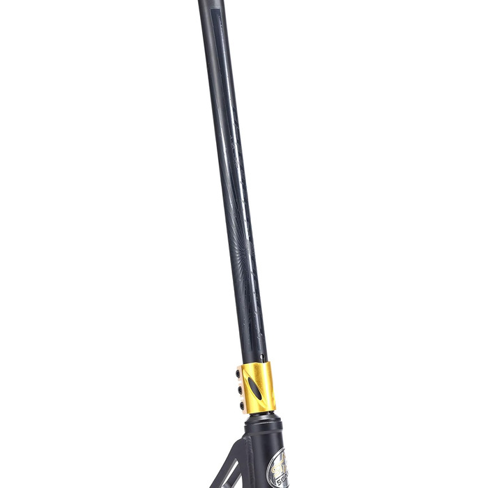 Трюковий самокат STAR SCOOTER Pro Sport 120мм, алюмінієвий, HIC, для дітей від 7 років і дорослих, чорний/золотий