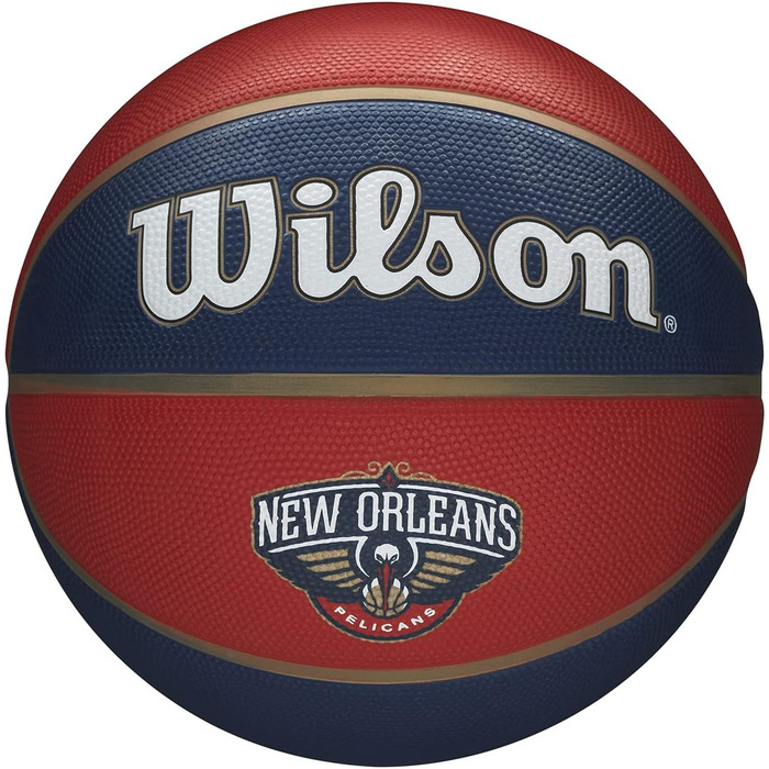 Баскетбольний м'яч Wilson NBA Team Tribute New Orleans Pelicans, розмір 7, для дорослих, універсальний