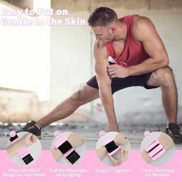 Набір манжет з обтяженнями для зап'ястя та кісточок KOOOGEAR 2 шт. (1 кг, 2*0.5 кг)