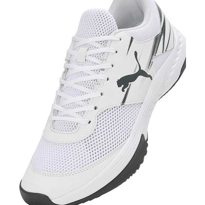 Кросівки для залу PUMA Unisex Varion II Indoor Court Shoe, білі з сірим (Puma White Shadow Gray), розмір 42 EU