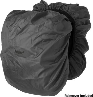 Велосипедна сумка FastRider Unibag Traffic для багажника, 28 л подвійна та 14 л одинарна, водовідштовхувальна, зі світловідбивачами, з 100% переробленого поліестеру, чорна