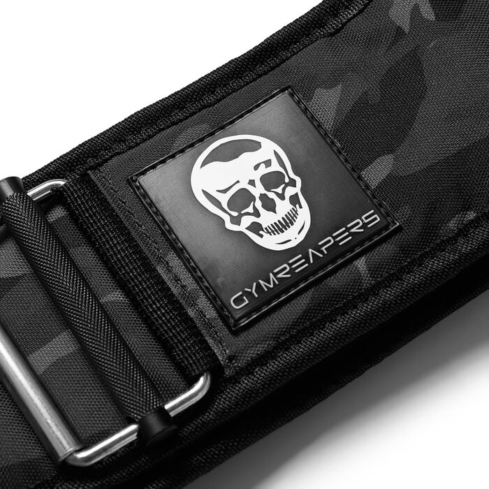 Пояс для важкої атлетики Gymreapers, 4-дюймовий неопрений, з металевою пряжкою, для бодібілдингу, пауерліфтингу, кроссфіту, регульована олімпійська підтримка спини