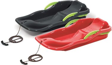 Санки Prosperplast Race (2 шт., антрацит/червоний) - швидкі, міцні, для швидких заїздів, 87x40x18 см
