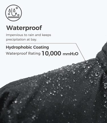 Куртка Wantdo Daen Berg для хайкінгу та туризму, вітро- та водонепроникна, з капюшоном, утеплена, сіра (XL)