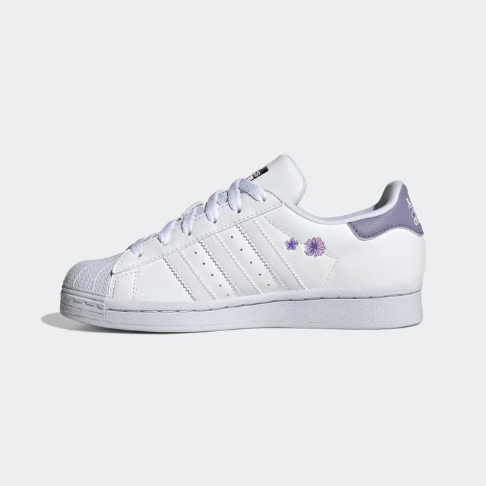 Кросівки Adidas зі штучної шкіри, білі, розмір 36