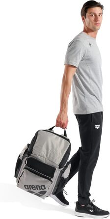 Рюкзак для плавання Arena One Go, 45 літрів, сірий, великий, для подорожей та спорту