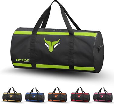 Mytra Fusion спортивна сумка для тренувань з регульованим плечовим ременем, для чоловіків і жінок, дорожня, спортивна, чорна/зелена