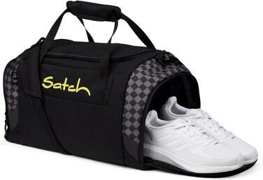Спортивна сумка satch 25 л з відділенням для взуття та вологих речей, з ременем і ручками, чорна Dark Skate