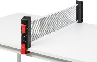 Набір для пінг-понгу Idena 40201 для початківців: ракетка з прямим дерев'яним руків'ям, гладка та з гумою, чорний/червоний