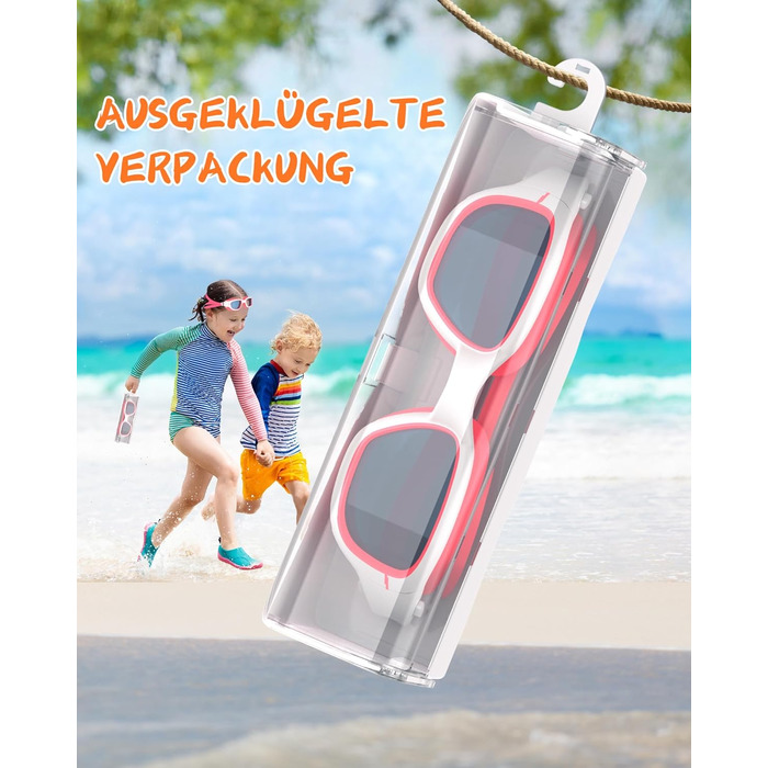 Дитячі окуляри для плавання, маски для снорклінгу для дітей 6-14 років, антизапітніння, захист від УФ, без витоку, широке поле зору, окуляри для плавання для хлопчиків та дівчаток білого та оранжевого кольорів