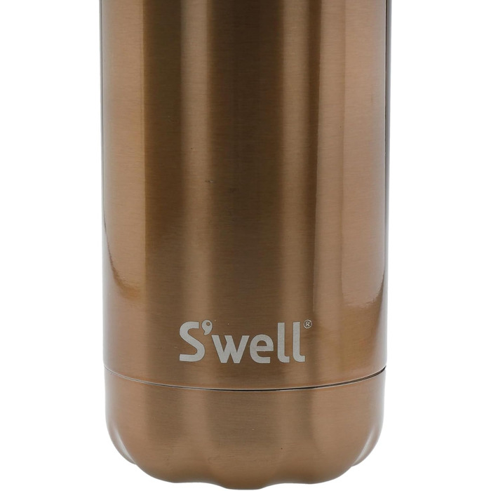 Термобутилка S'well Pyrit 500 мл, вакуумна, нержавіюча сталь, BPA-free, зберігає тепло і холод, для напоїв у дорозі