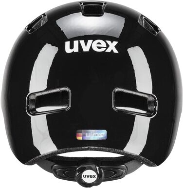 Дитячий велосипедний шолом uvex hlmt 4, чорний, регульований розмір 55-58 см, легкий, з оптимальною вентиляцією