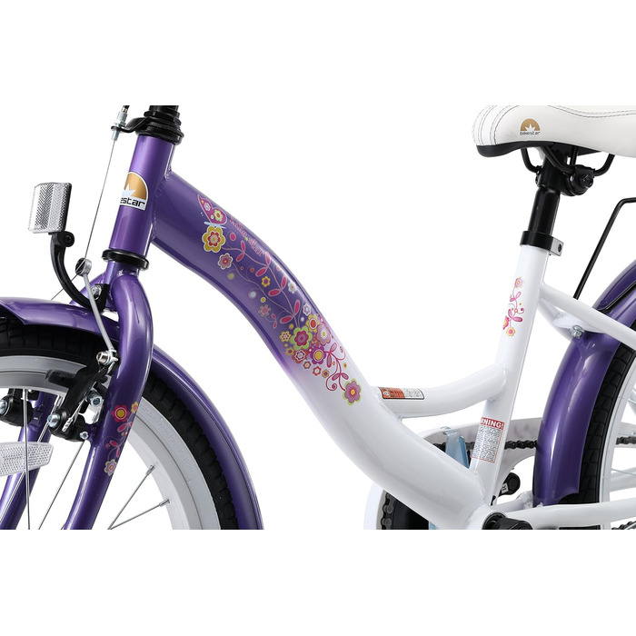Дитячий велосипед BIKESTAR для дівчат, 20/24 дюйми, від 6 років