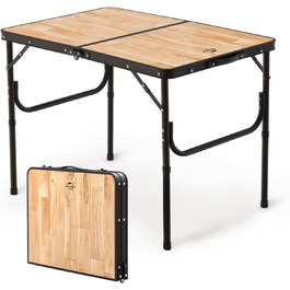 Складаний туристичний стіл Naturehike з регулюванням висоти, 90x60x37 см. MDF стіл з сумкою для кемпінгу, відпочинку на природі, саду та подорожей