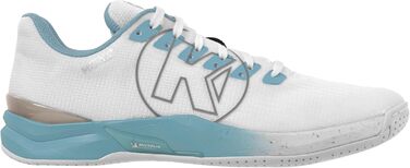 Кемпа Атака Про 2.0 - Кросівки для гандболу, білі/аква, 36 EU