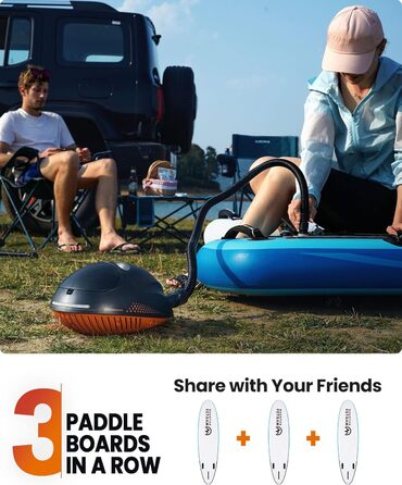 Насос для SUP дошки OutdoorMaster 6000mAh: електричний, акумуляторний, 16PSI, автоматичне вимкнення