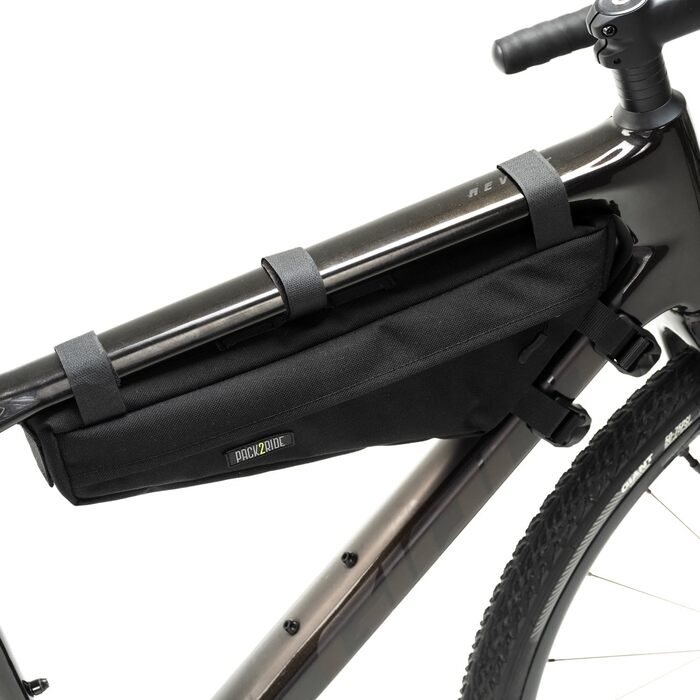PACK2RIDE Mira — водонепроникна велосипедна сумка з міцної Cordura для байкпакінгу та подорожей, чорна