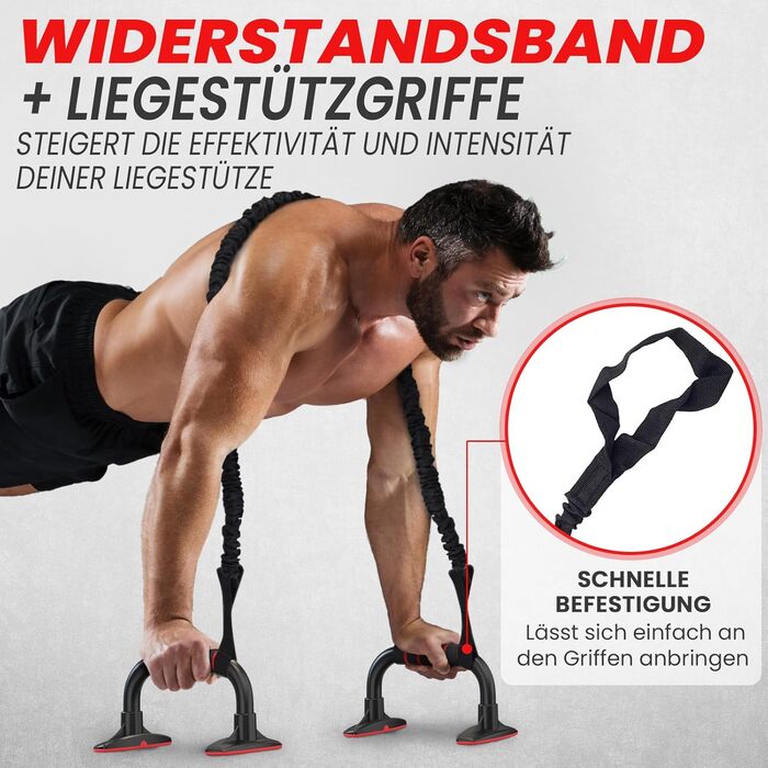 Набір для тренування пресу та всього тіла – 7 елементів, чорний | Домашній фітнес для чоловіків та жінок