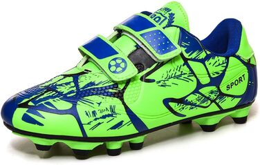 Дитячі футбольні бутси для хлопчиків та дівчаток, унісекс, зелені, розмір 28-37 (32 EU)