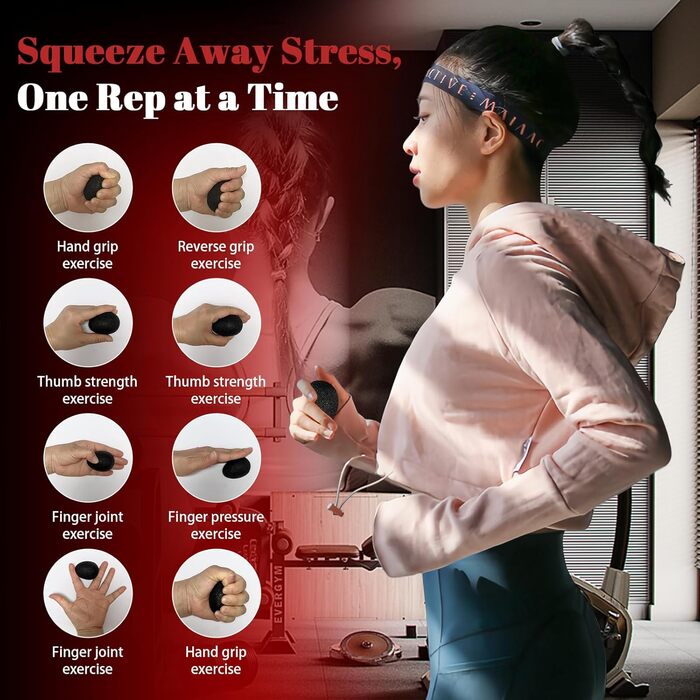 Тренування рук та пальців: набір 8шт, регульований тренажер для хвата, 10-100 кг, для терапії та зняття стресу