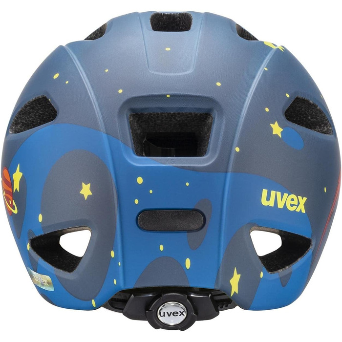 Дитячий велосипедний шолом uvex oyo style, легкий, з LED підсвіткою, індивідуальне регулювання розміру, deep space matt, 50-54 см