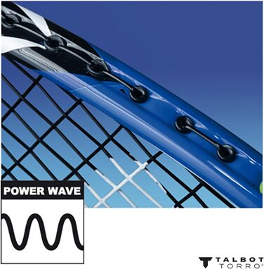Бадмінтонна ракетка Talbot-Torro Arrowspeed 199.8, графіт-композит, Powerwaves, монолітна, чорна/неонова жовта
